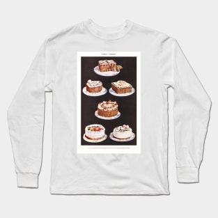 Fancy Cakes, from Mrs. Beeton's Book of Household Management Long Sleeve T-Shirt